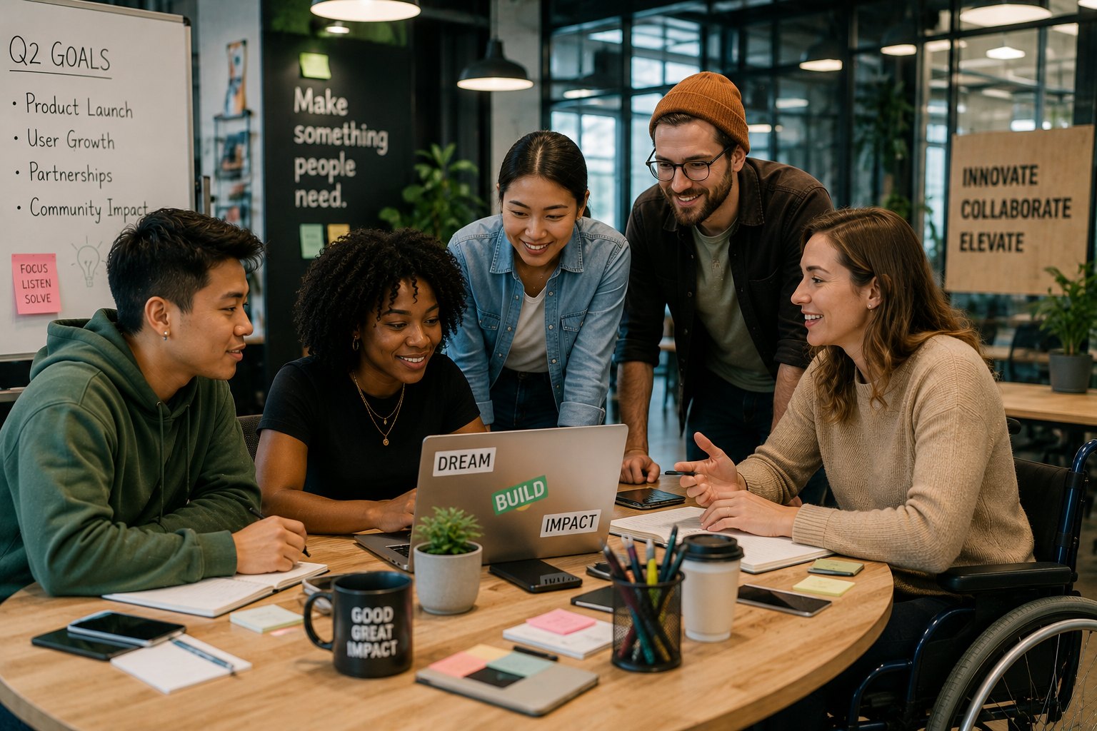 Founders building a growing company